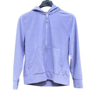 Black Clover Lavender Hooded Women's Jacket Zip Front Size Medium